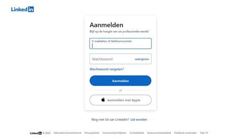 linkedin inloggen.